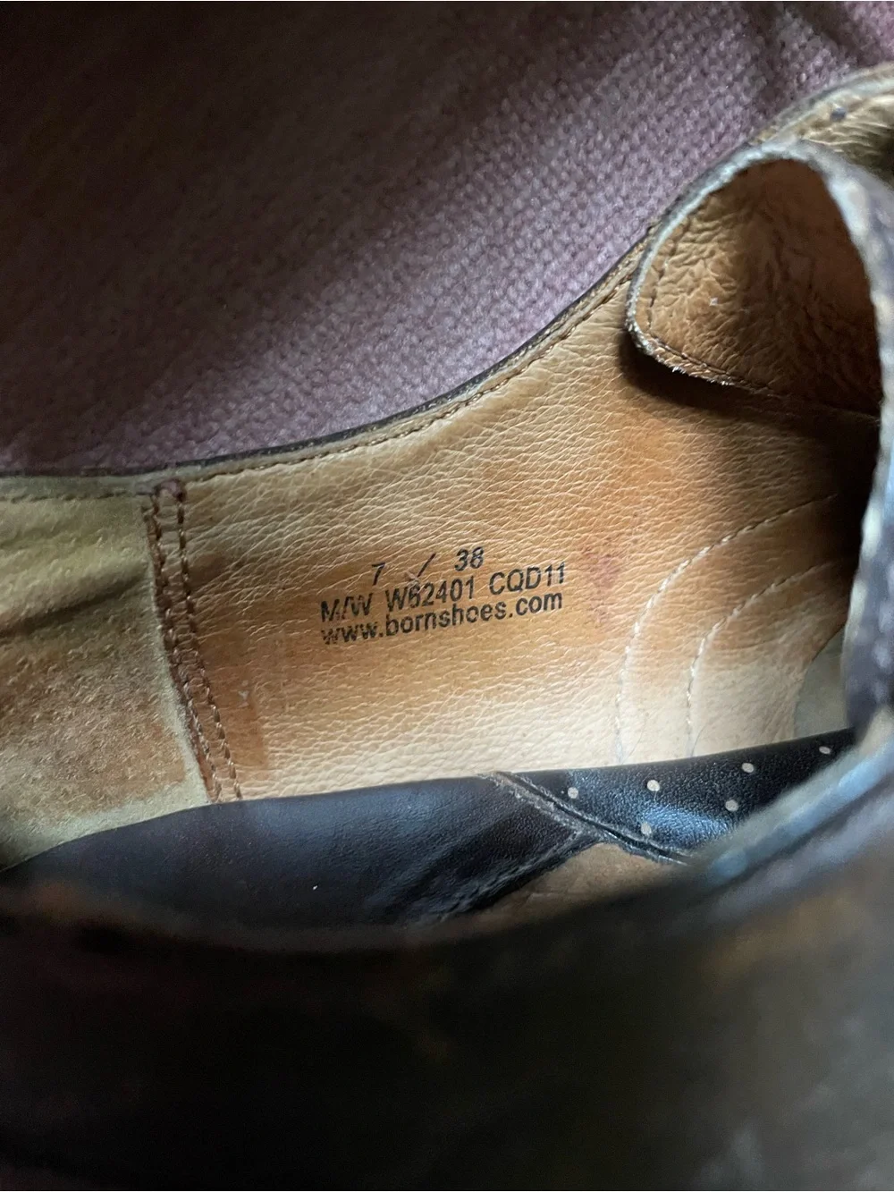 Born Women’s Brown Leather Oxfords